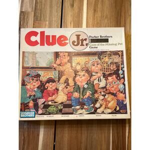 Vintage 1989 Clue Jr. Case of the‎ Missing Pet Game Parker Brothers Complete